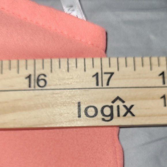 Coral Lace Tank Top Flowy Crew Neck Sleeveless Salmon Peach NEW Boho - Picture 2 of 10